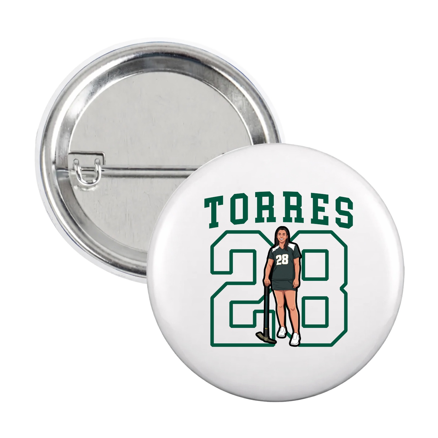 Game Day Button — Shirsey in White