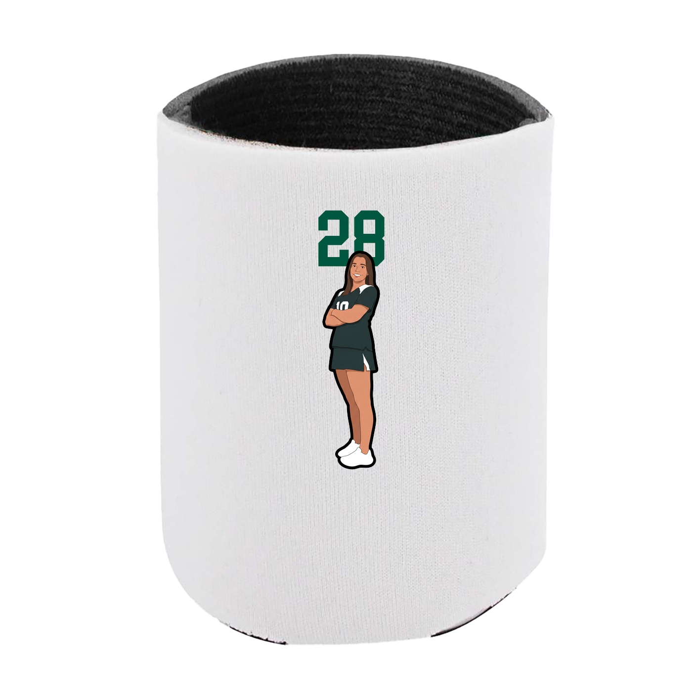 Can Holder — Number Top in White