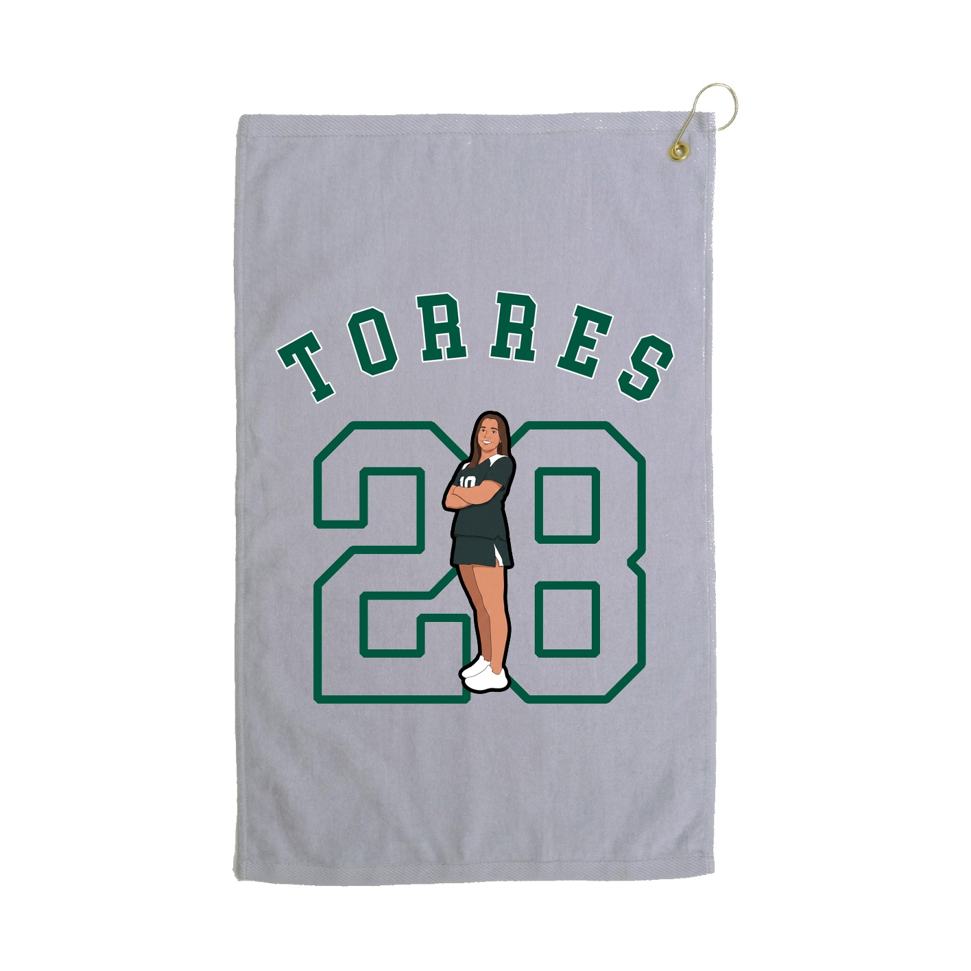 Golf Towel — Shirsey Arch in Grey