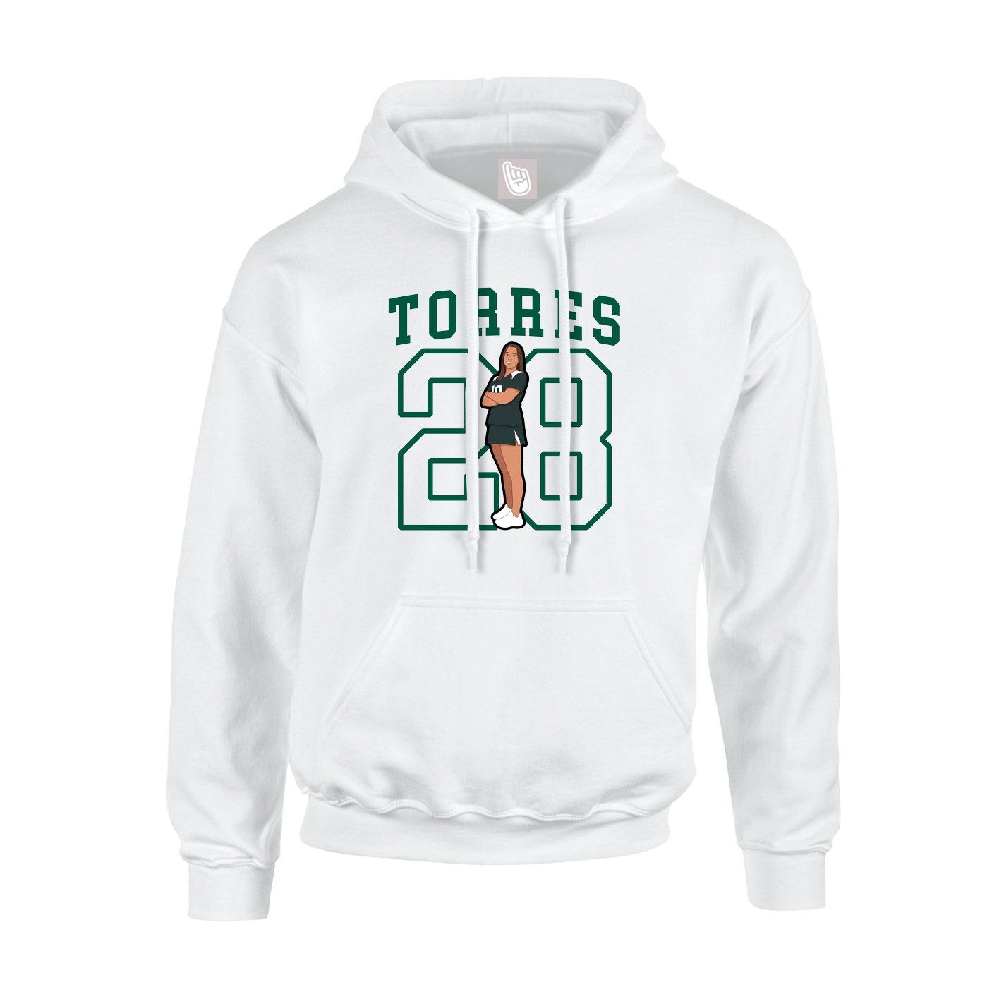 Youth Hoodie — Shirsey in White