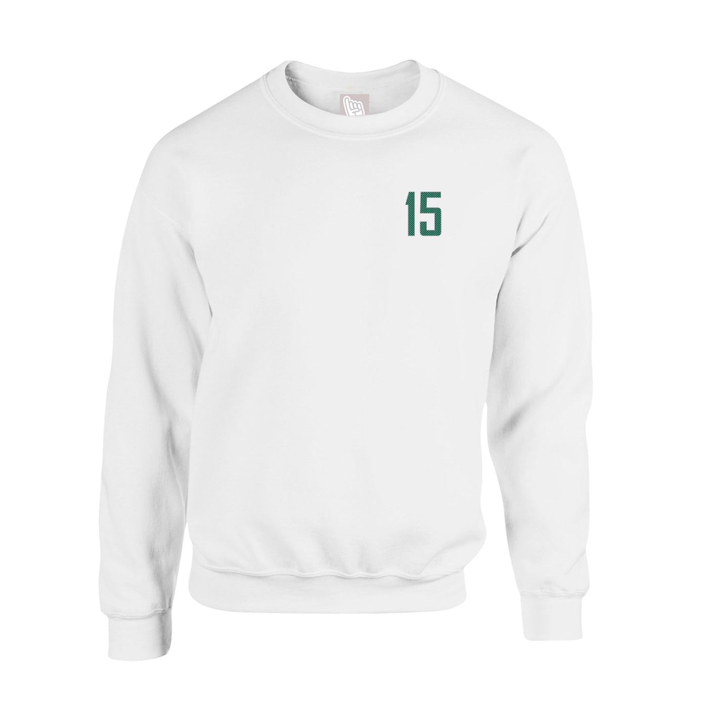 Fleece Crew — Front Shirsy in White