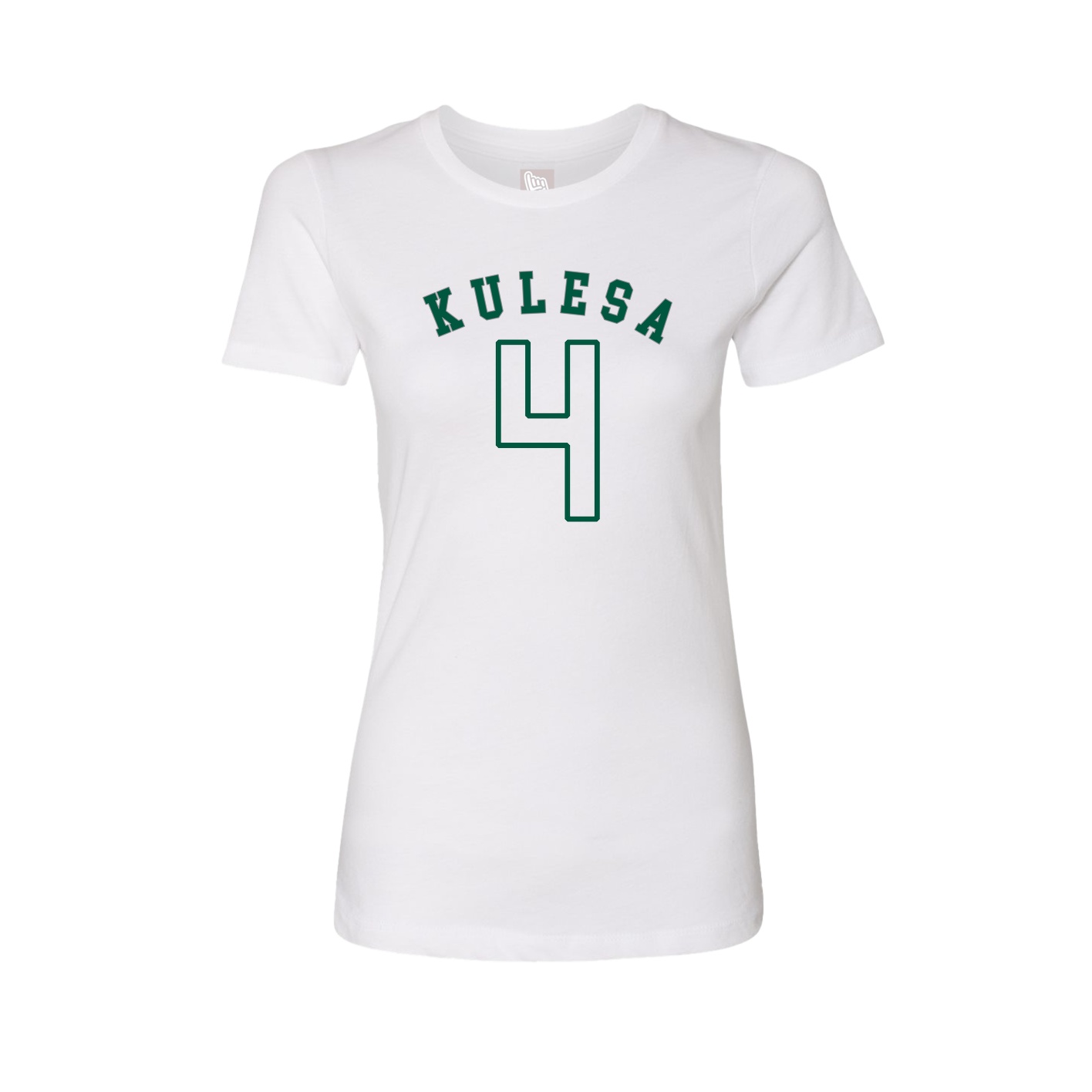Fitted Women's Tee — Shirsey Arch in White