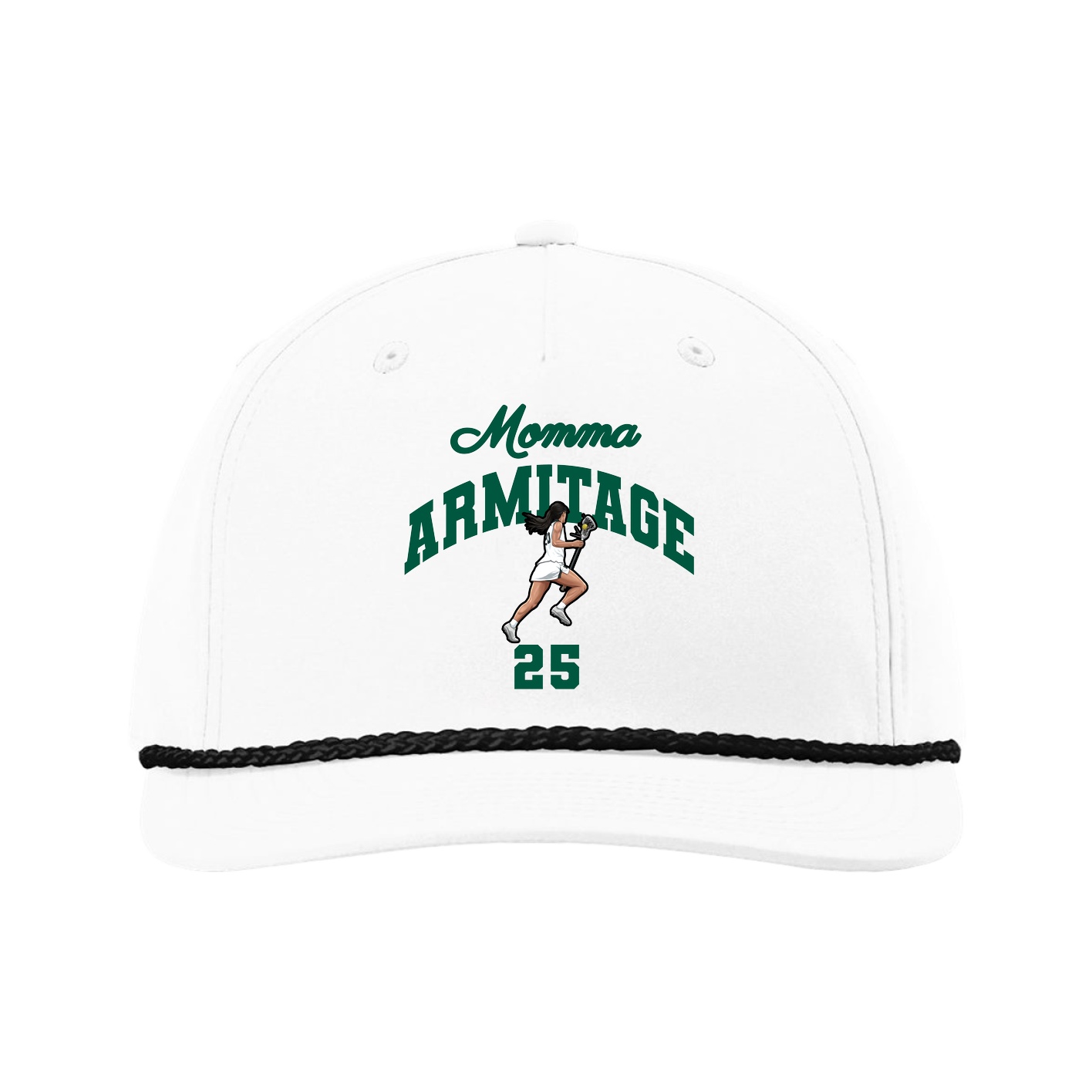 Five-Panel Classic Rope Cap — Mothers Day Arch in White