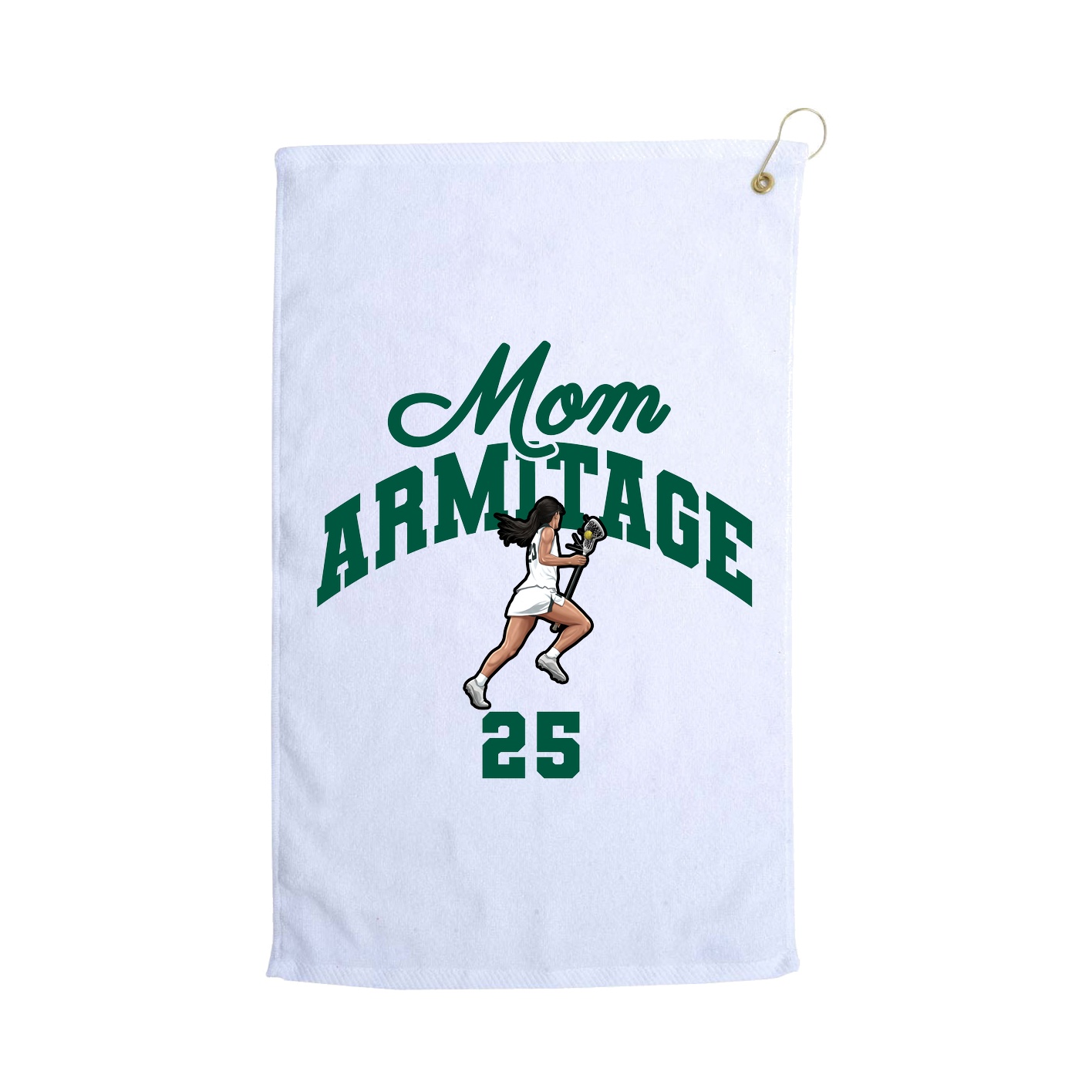 Golf Towel — Mothers Day Arch in White