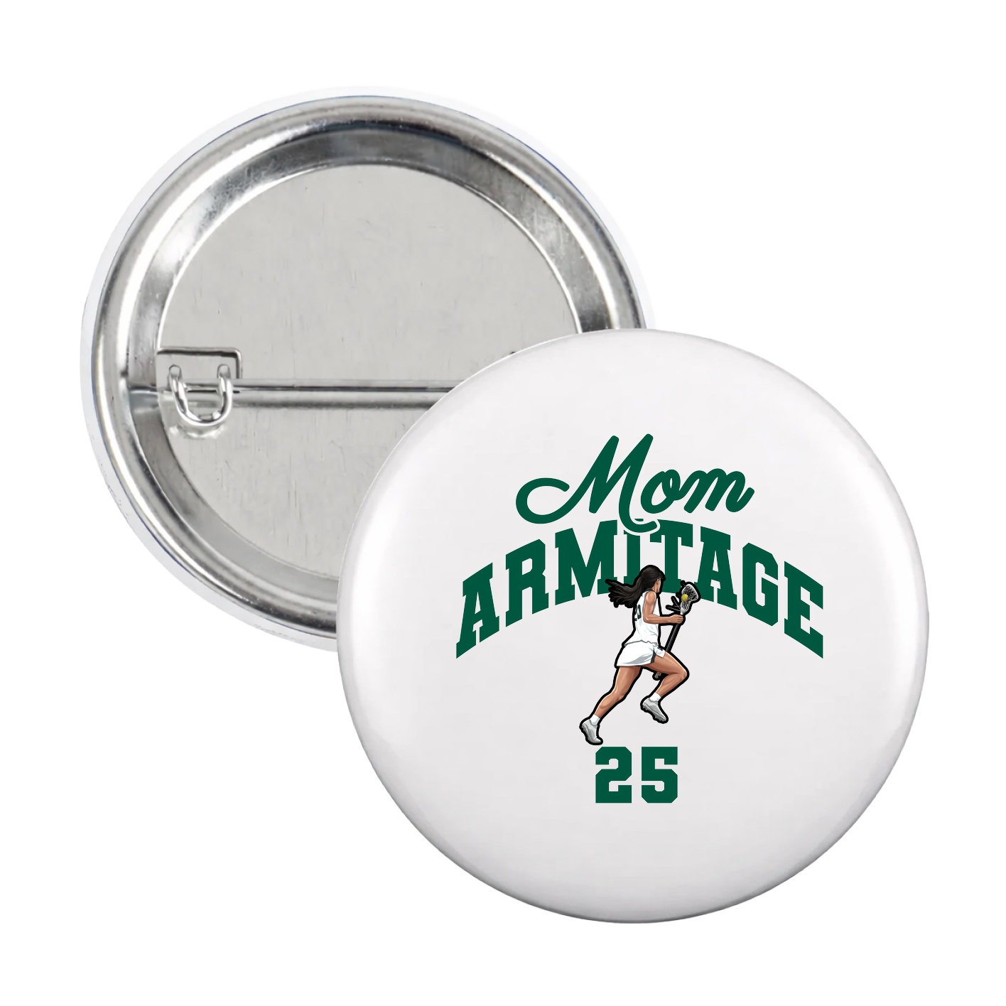Game Day Button — Mothers Day Arch in White