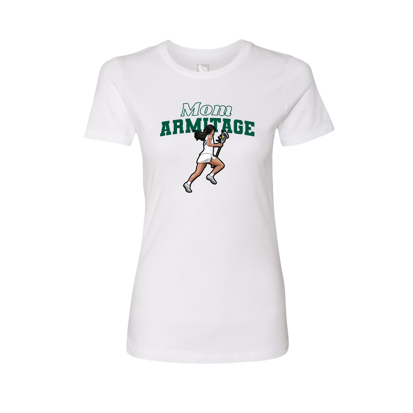 Womens Tee — Mothers Day Block in White