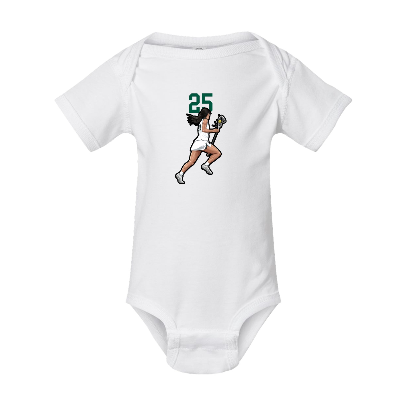 Baby Onesie — Number Top in White