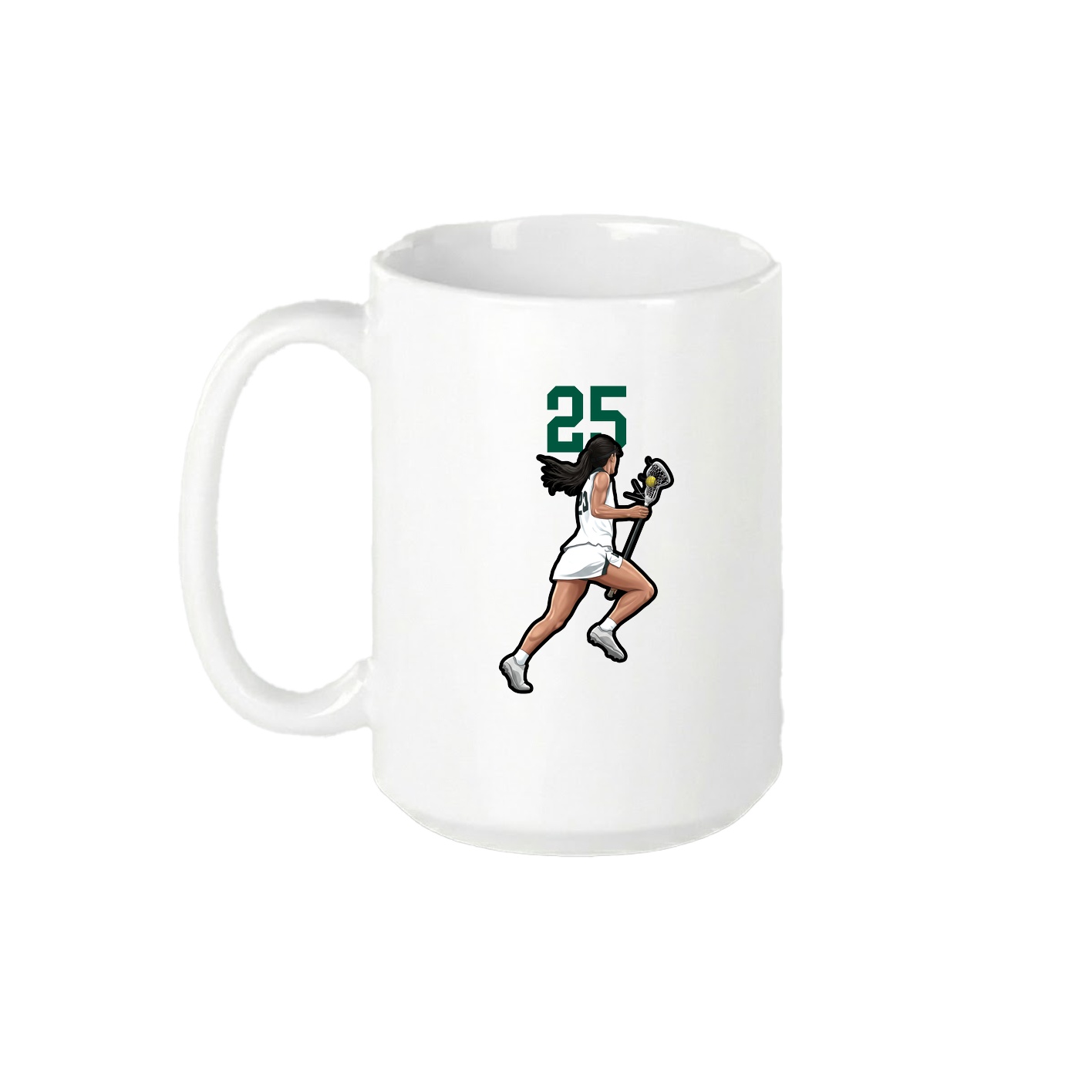 15oz Coffee Mug — Number Top in White