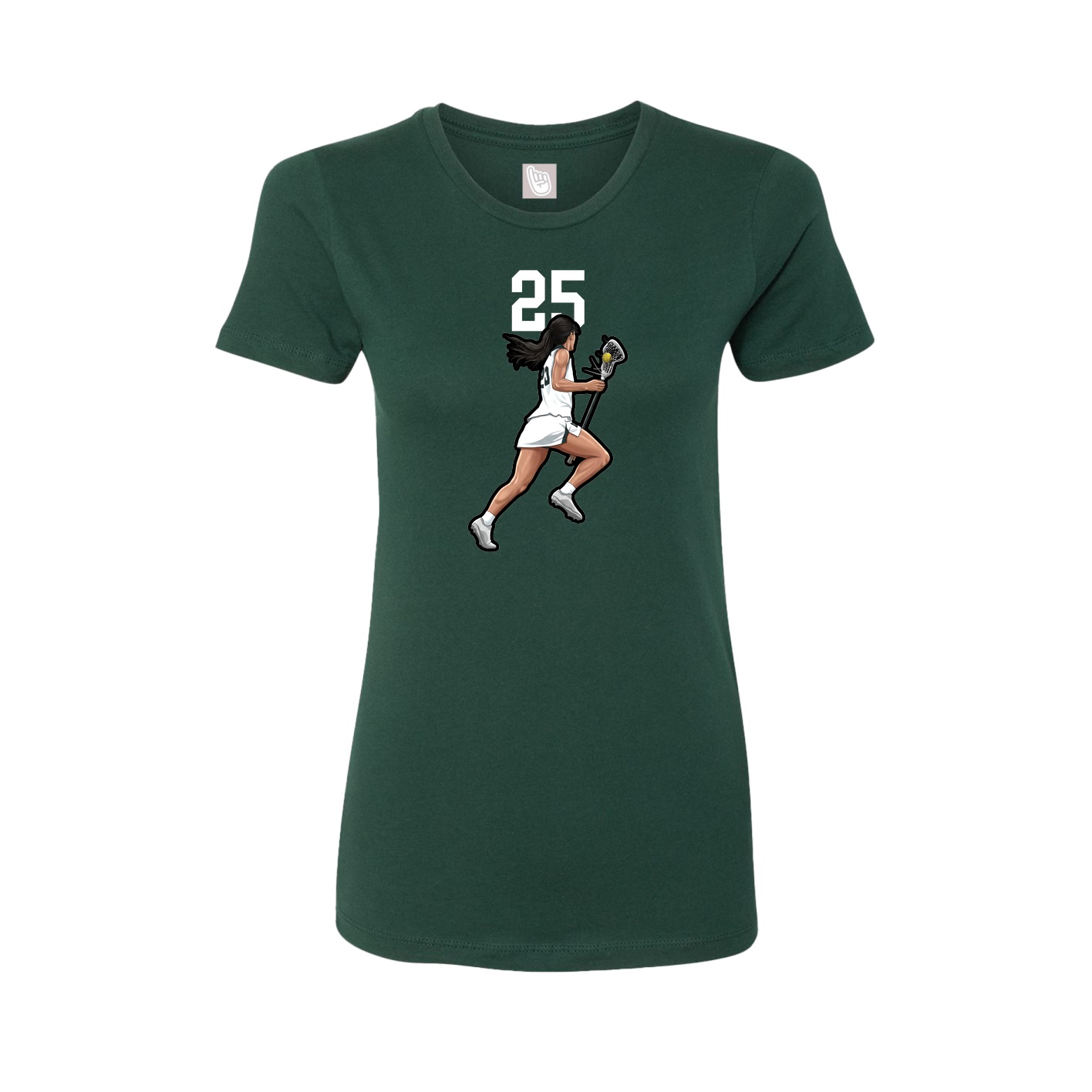 Womens Tee — Number Top in Green
