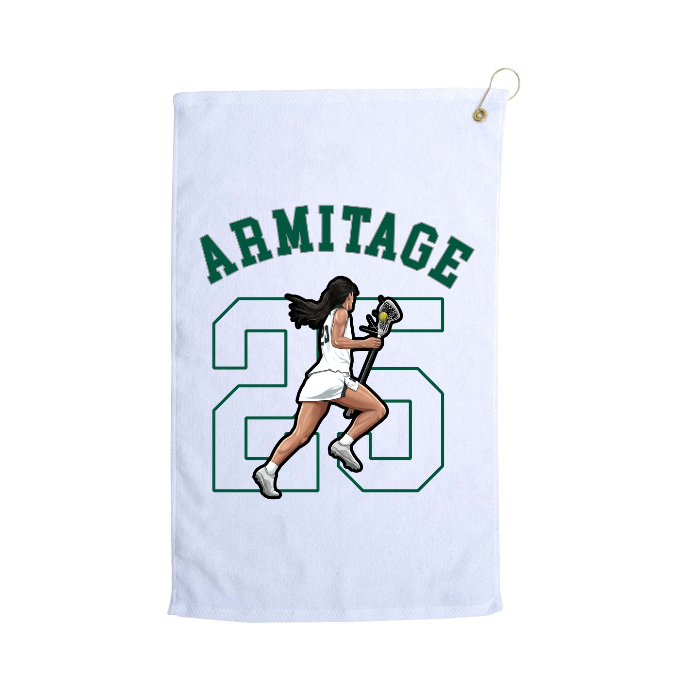 Golf Towel — Shirsey Arch in White