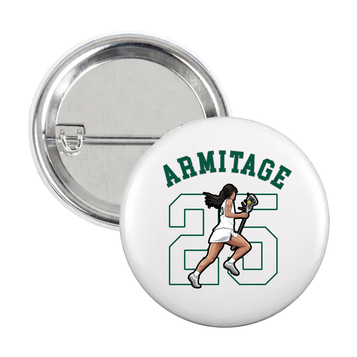Game Day Button — Shirsey Arch in White