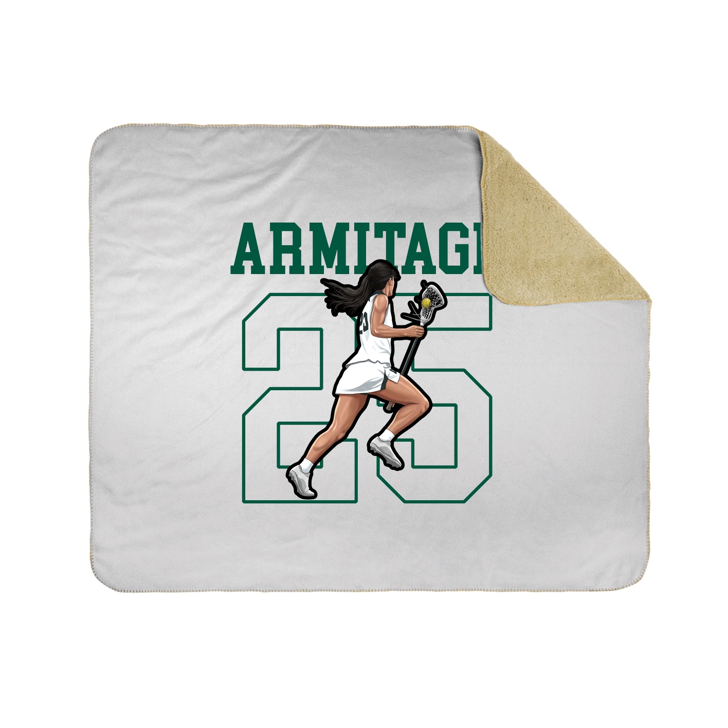 Throw Blanket — Shirsey in White
