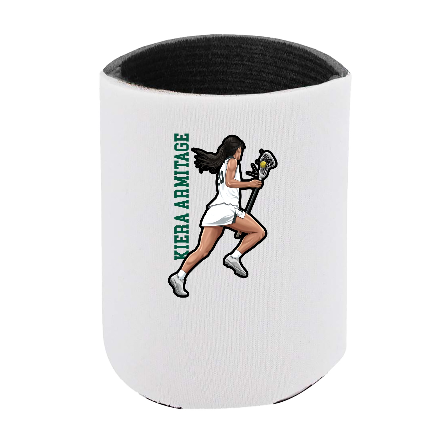 Can Holder — Name Vertical in White