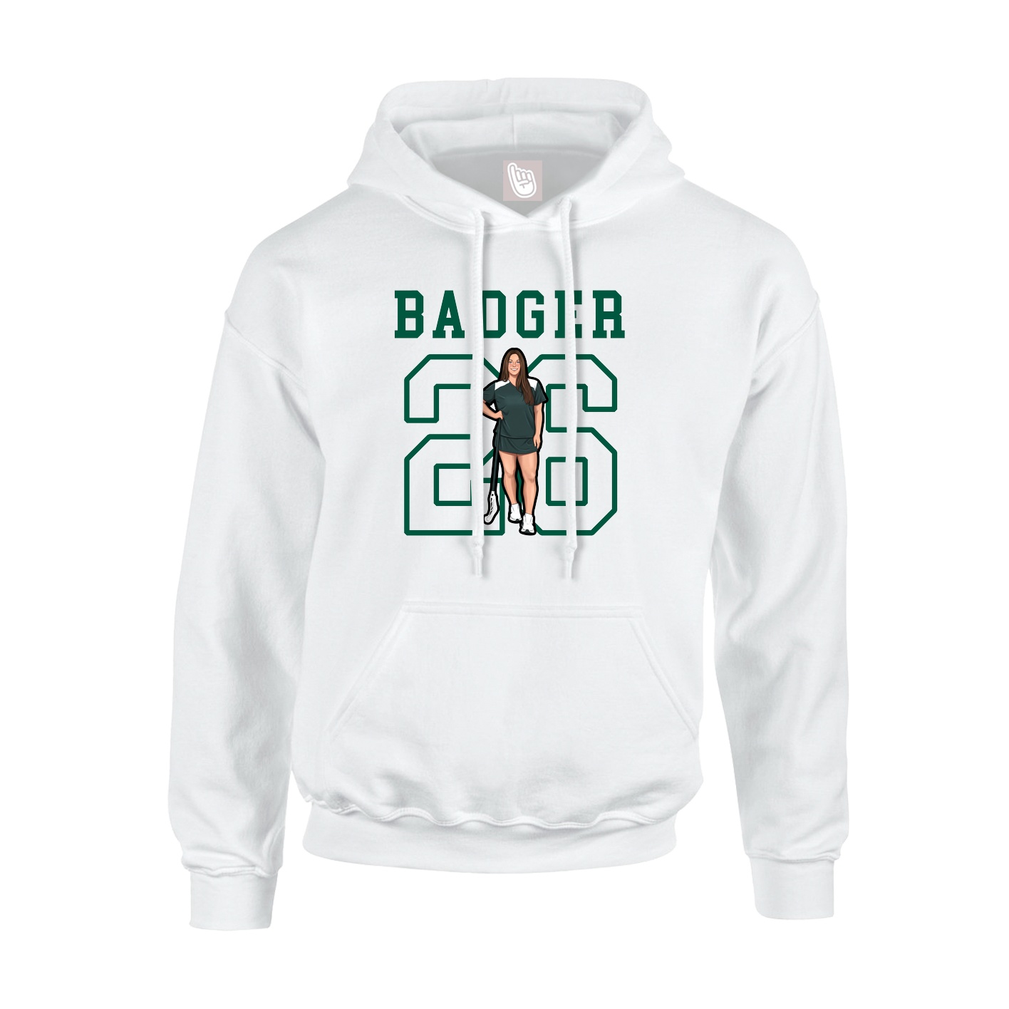 Hoodie — Shirsey in White