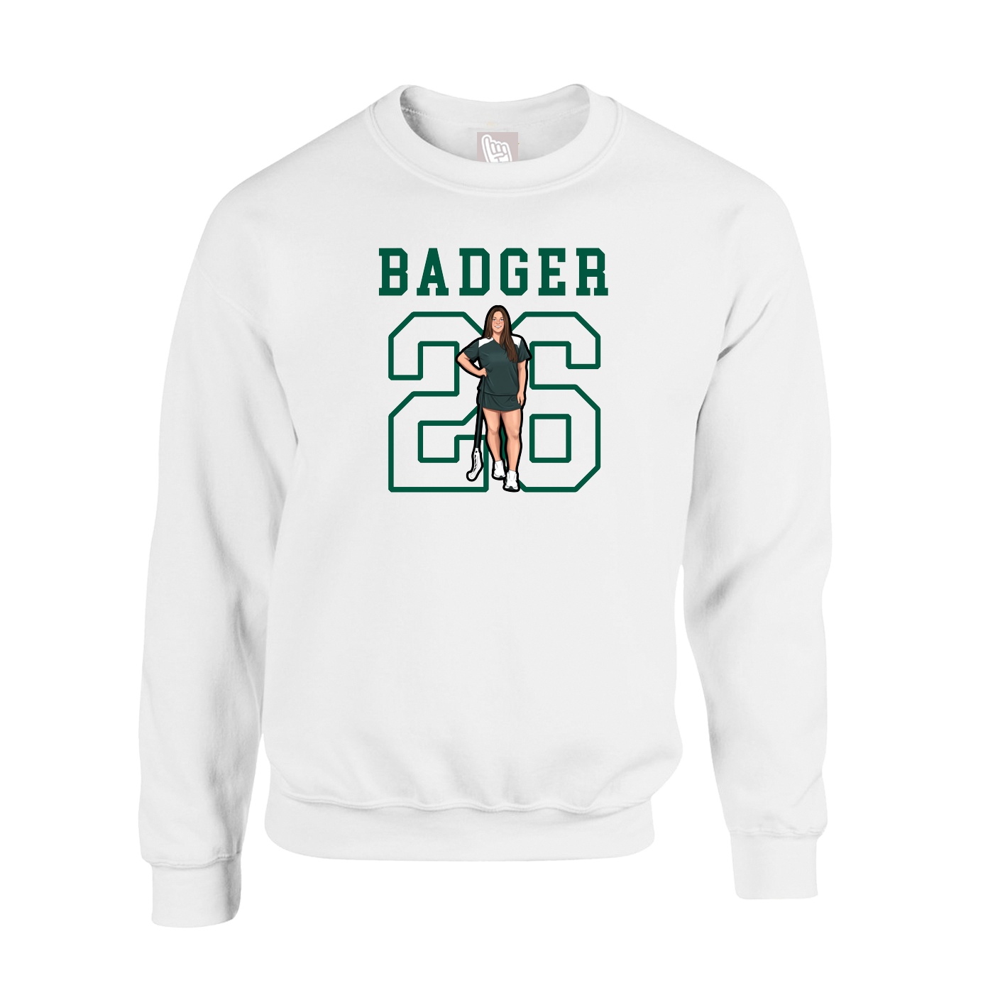 Fleece Crew — Shirsey in White