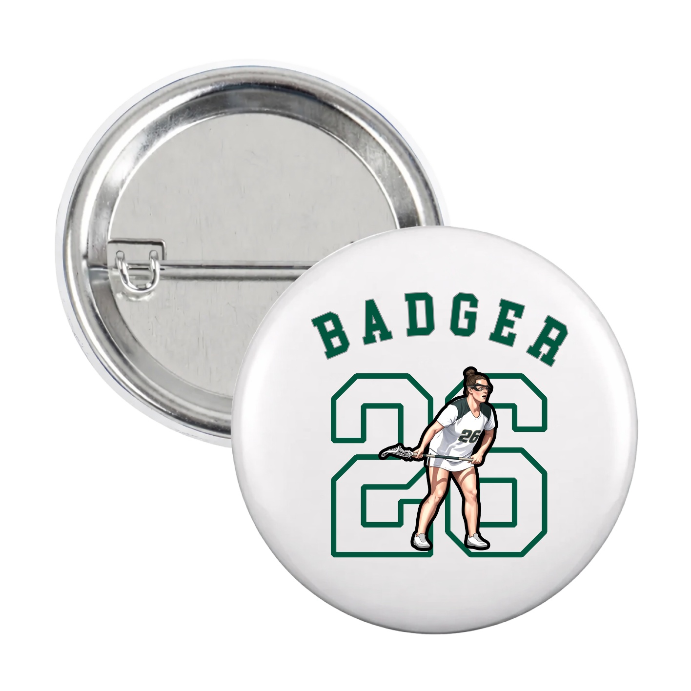 Game Day Button — Shirsey Arch in White