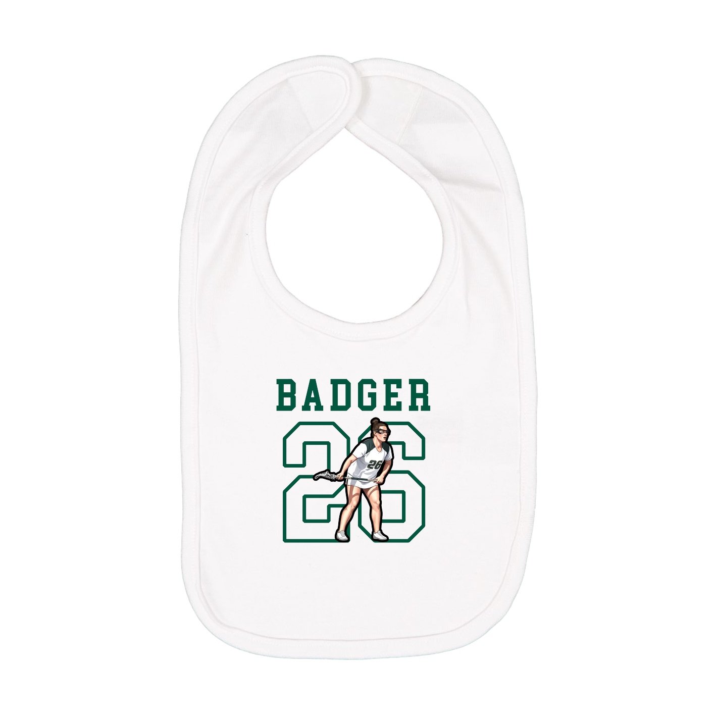 Infant Bib — Shirsey in White