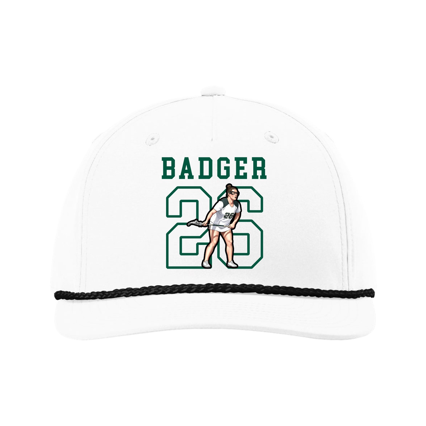 Five-Panel Classic Rope Cap — Shirsey in White
