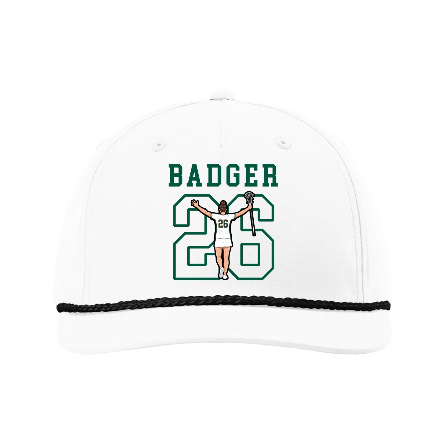 Five-Panel Classic Rope Cap — Shirsey in White