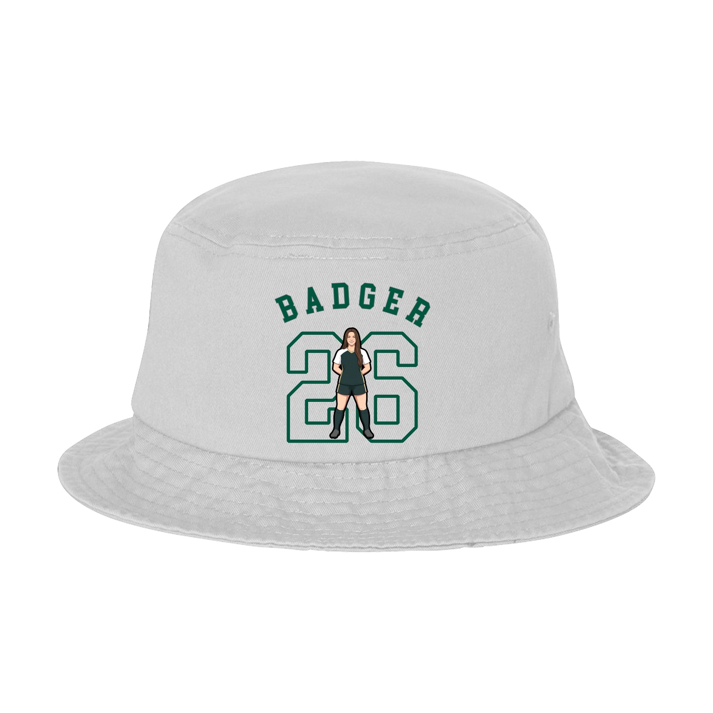 Bucket Cap — Shirsey Arch in White