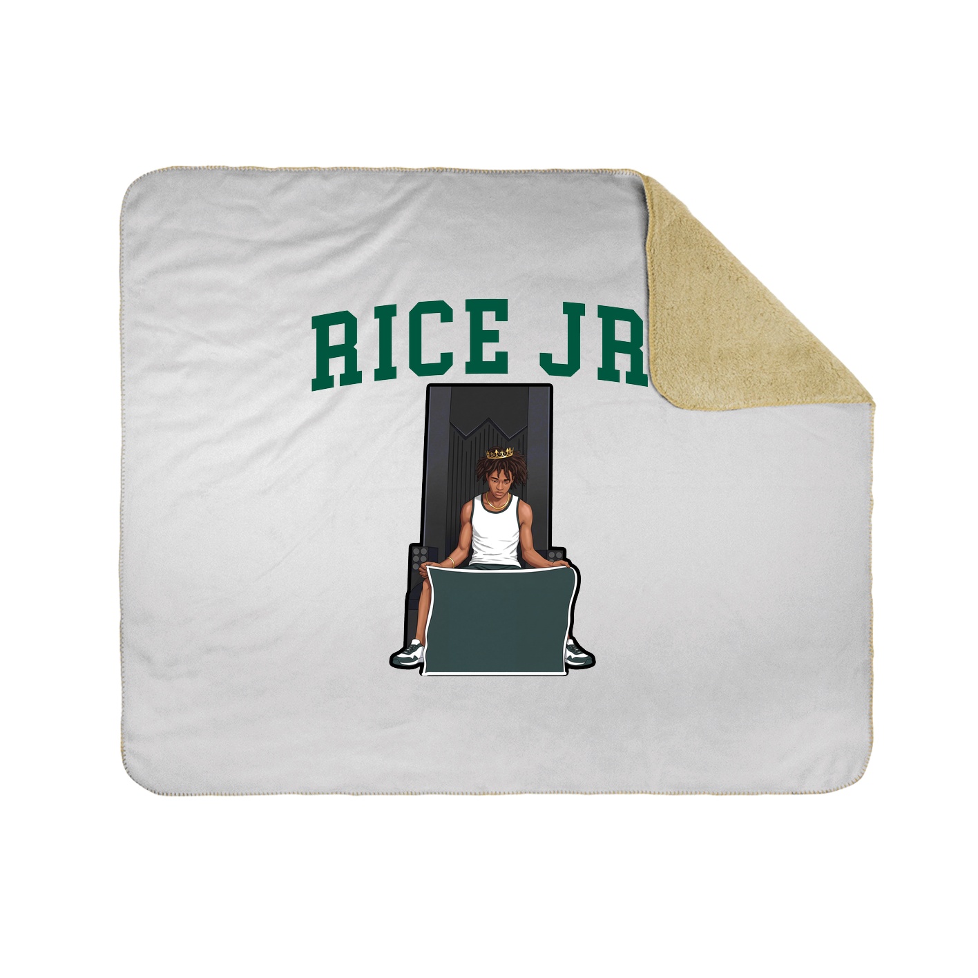 Throw Blanket — Shirsey in White