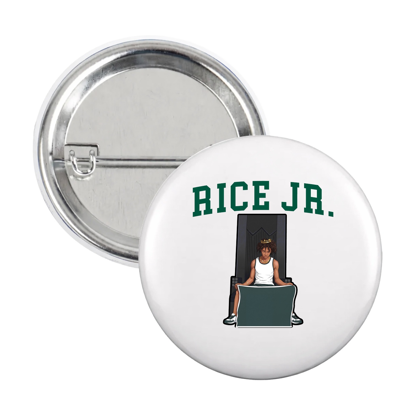 Game Day Button — Shirsey in White