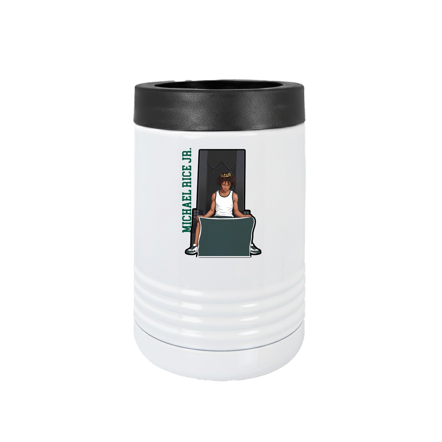 Beverage Holder — Name Vertical in White