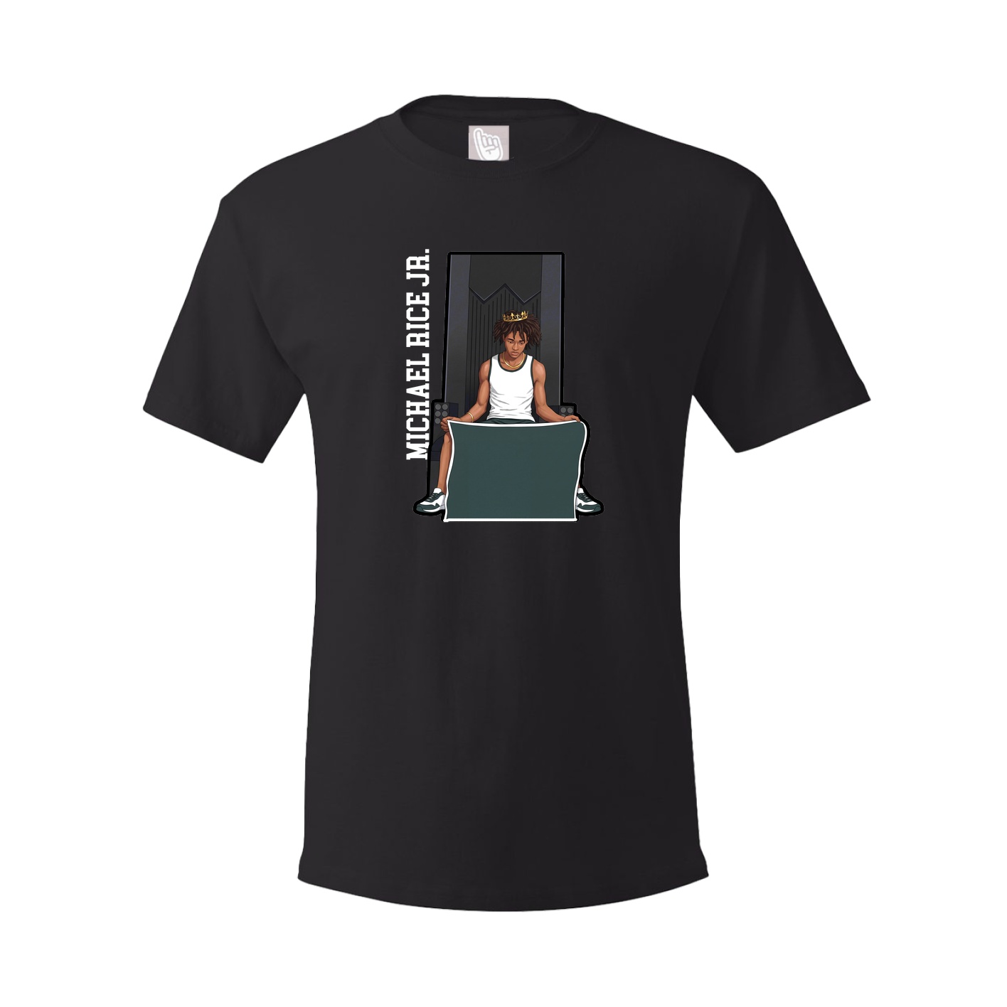Youth Tee — Name Vertical in Black