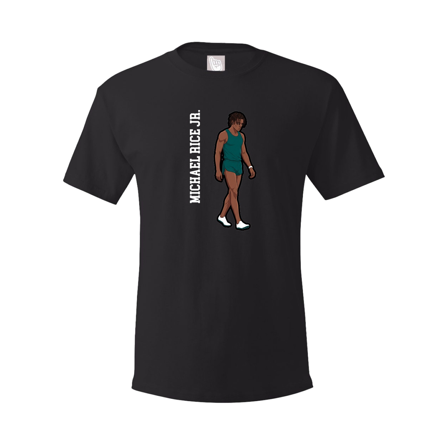 Tee — Name Vertical in Black