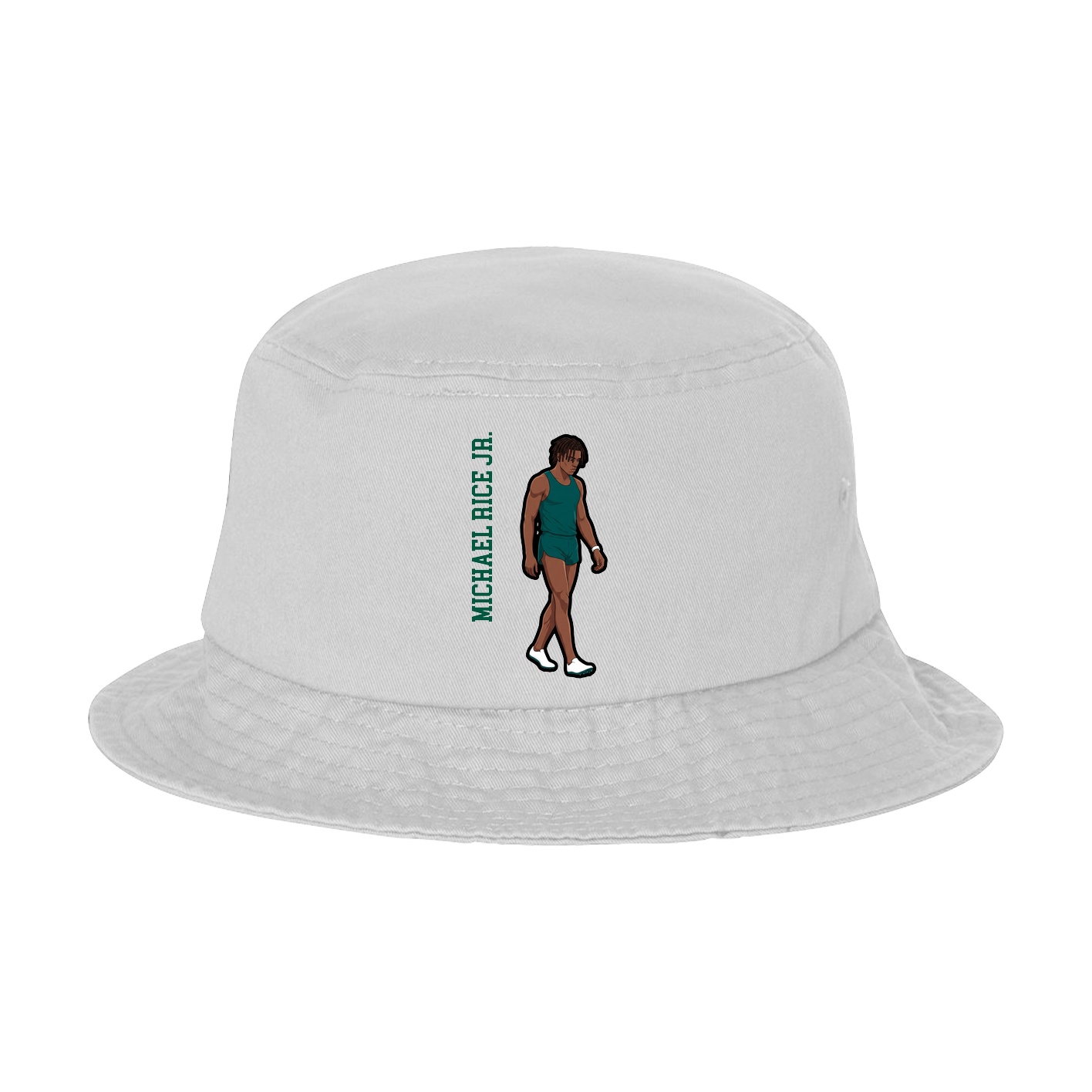 Bucket Cap — Name Vertical in White