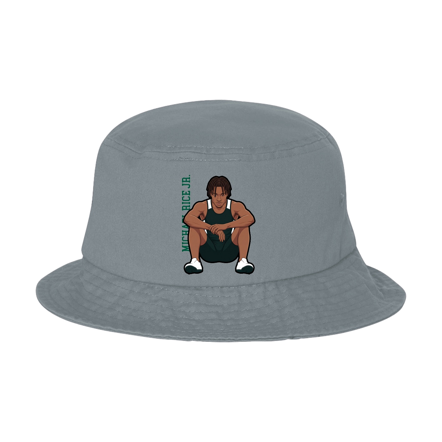 Bucket Cap — Name Vertical in Grey