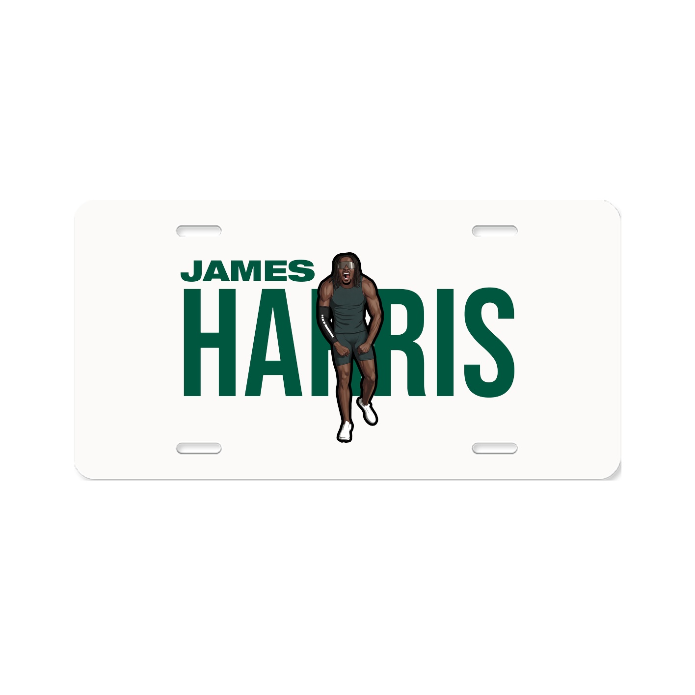 License Plate — Player Name in Classic