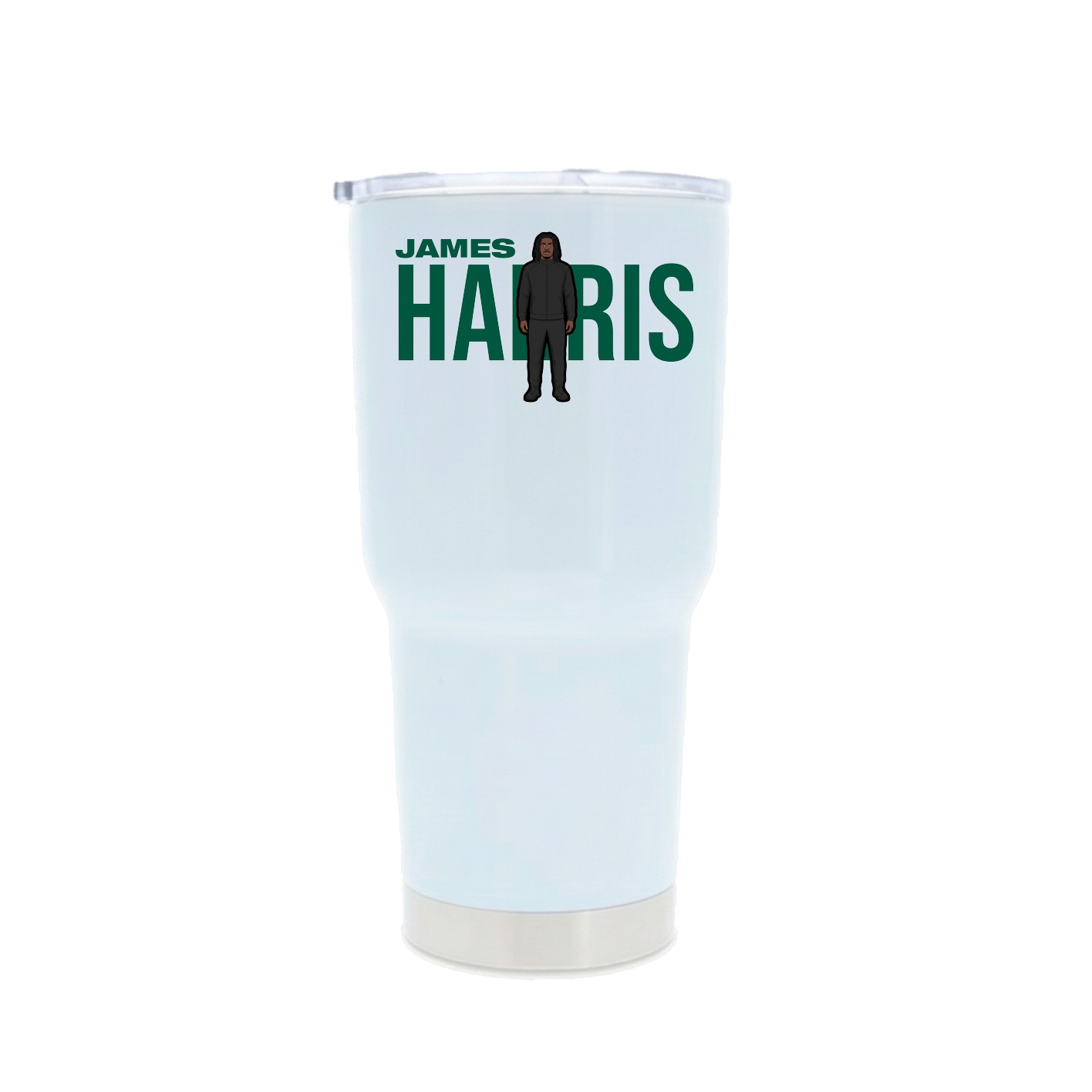30oz Stainless Steel Tumbler — Player Name in White