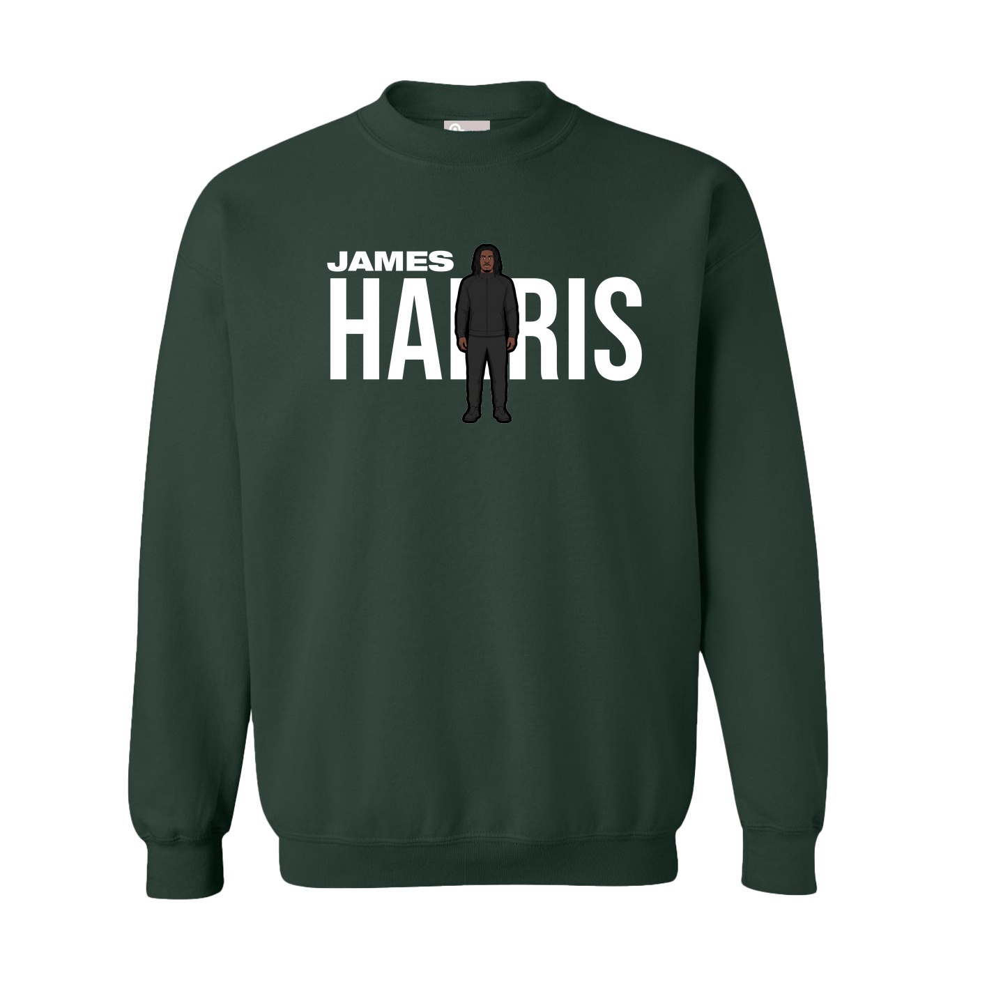 Fleece Crew — Player Name in Green