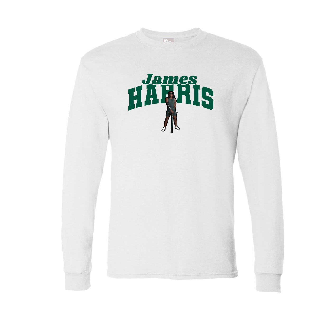 Long Sleeve Tee — Signature Arch in White