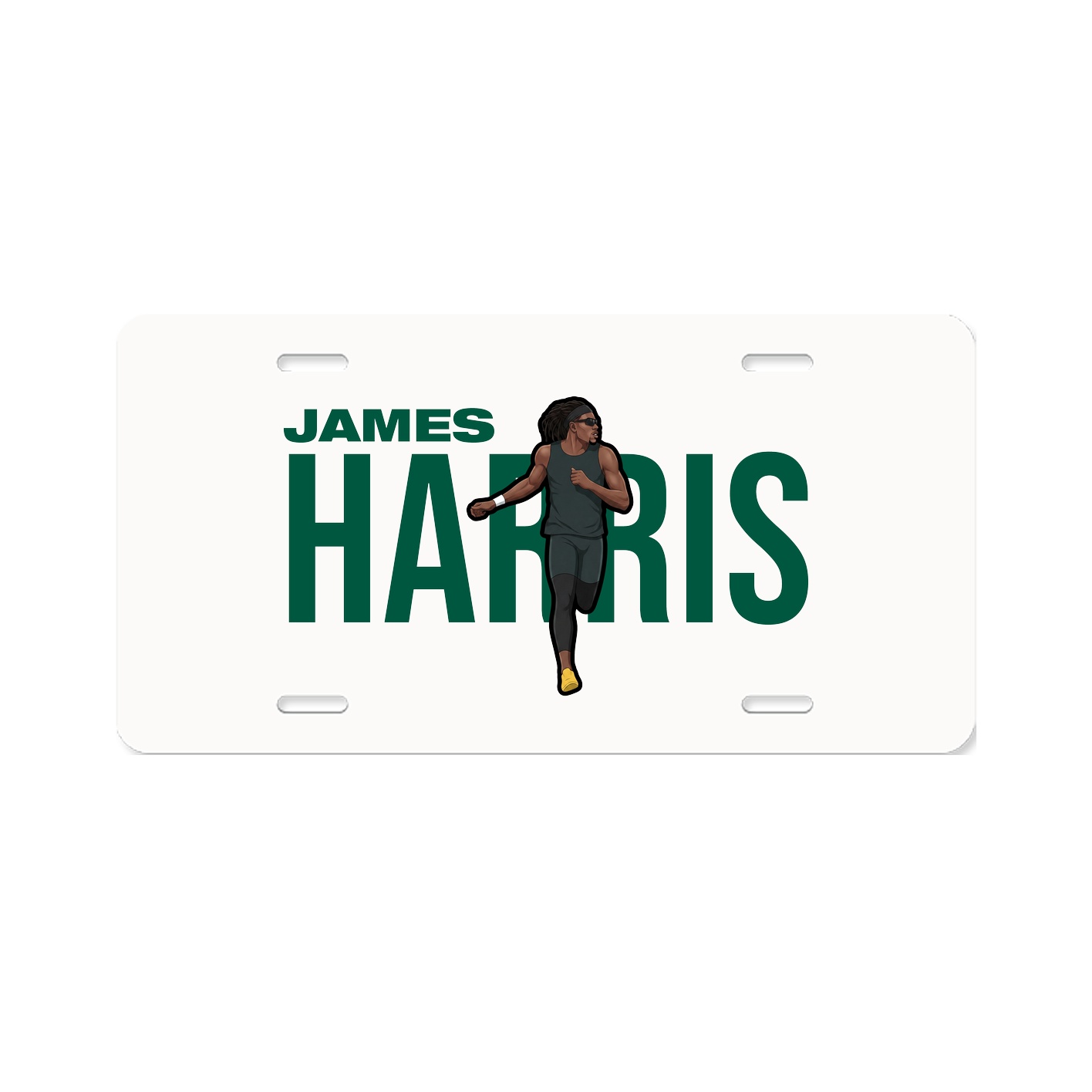 License Plate — Player Name in Classic