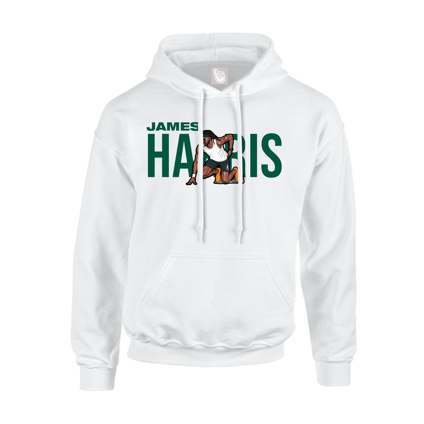 Hoodie — Player Name in White