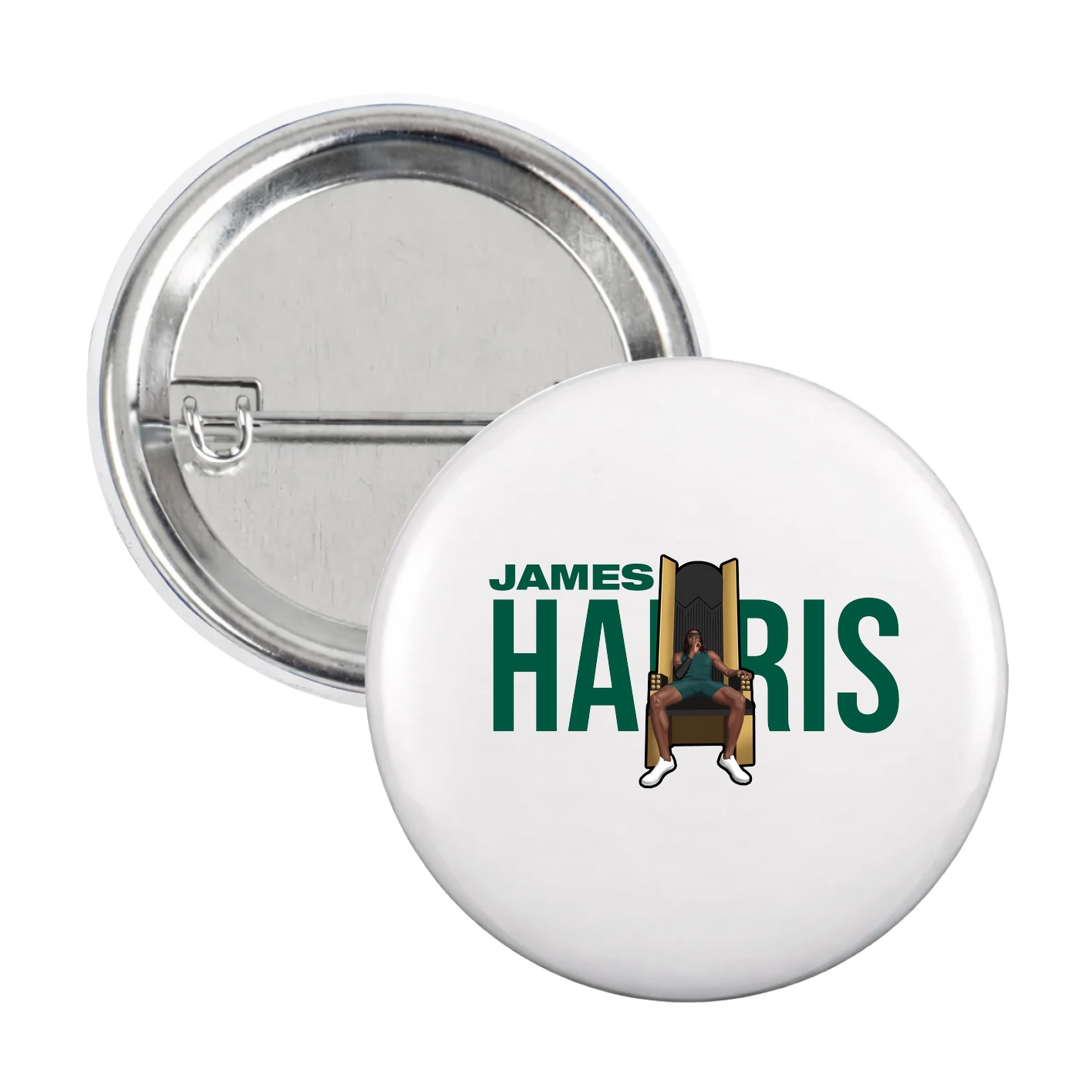 Game Day Button — Player Name in White