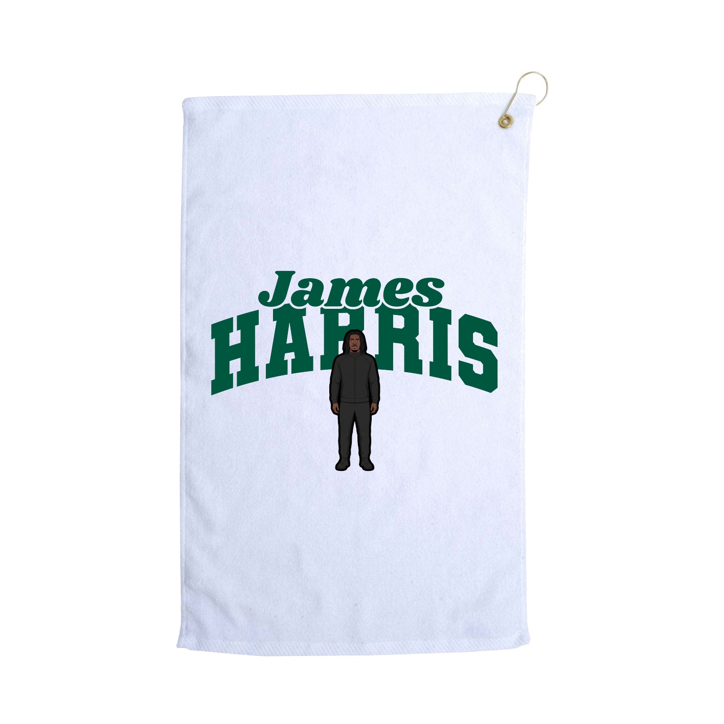 Golf Towel — Signature Arch in White