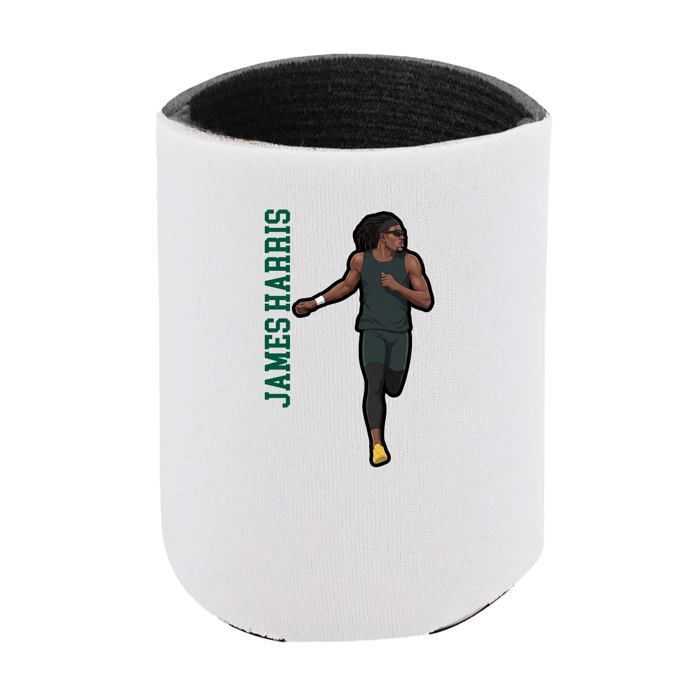 Can Holder — Name Vertical in White