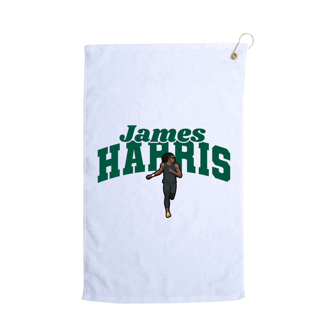 Golf Towel — Signature Arch in White