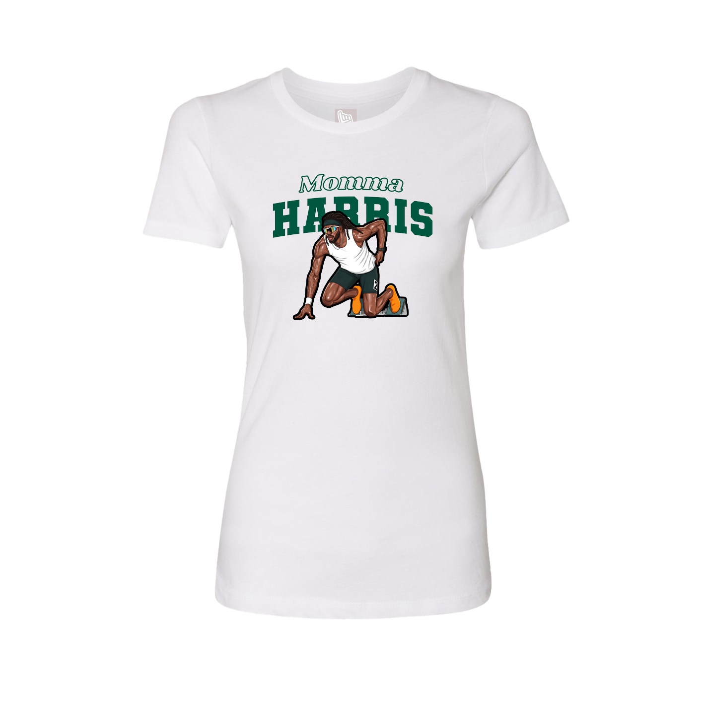 Womens Tee — Mothers Day Block in White