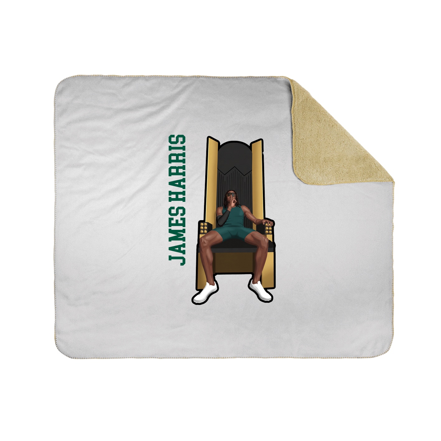 50x60 Sherpa Lined Throw Blanket