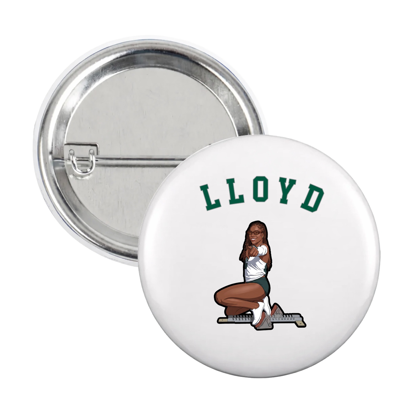 Game Day Button — Shirsey Arch in White