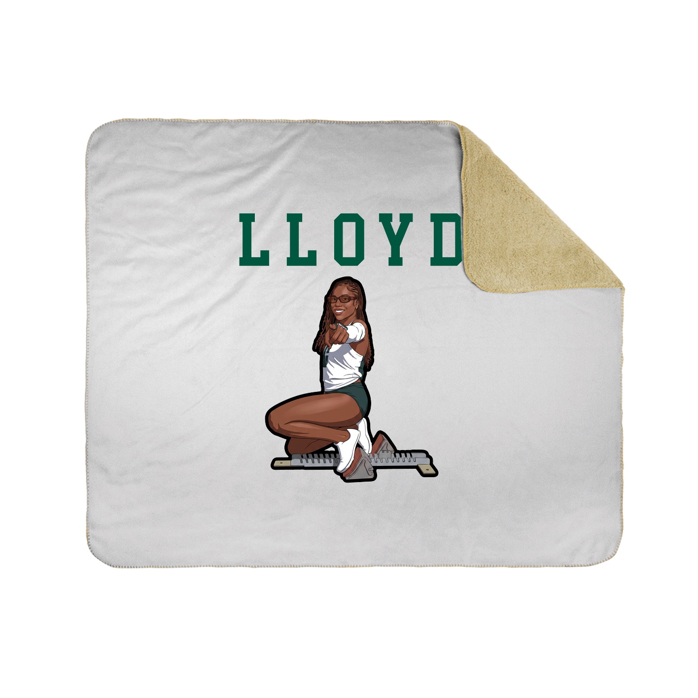 Throw Blanket — Shirsey in White