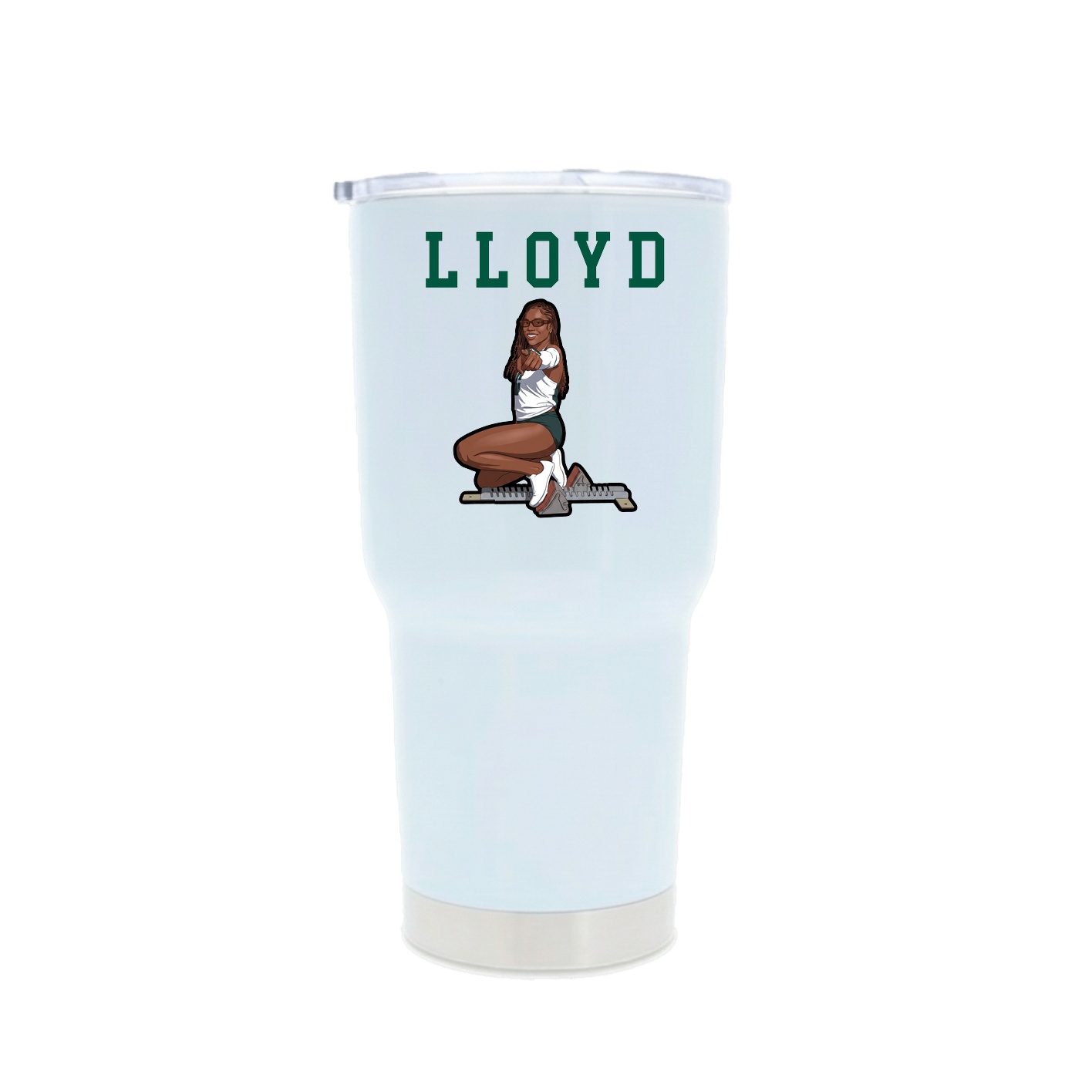 30oz Stainless Steel Tumbler — Shirsey in White