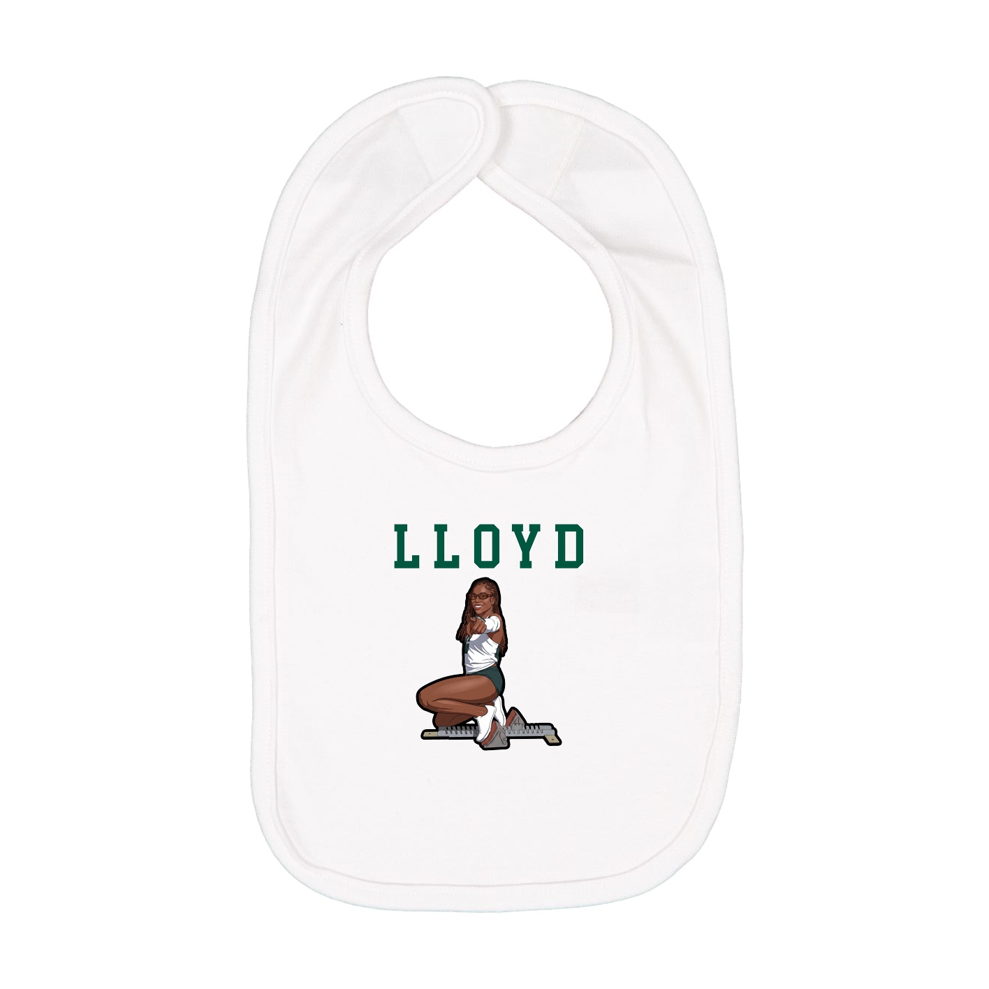 Infant Bib — Shirsey in White