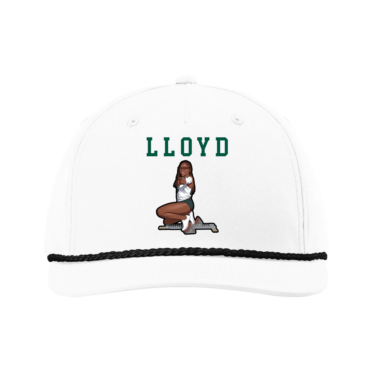 Five-Panel Classic Rope Cap — Shirsey in White