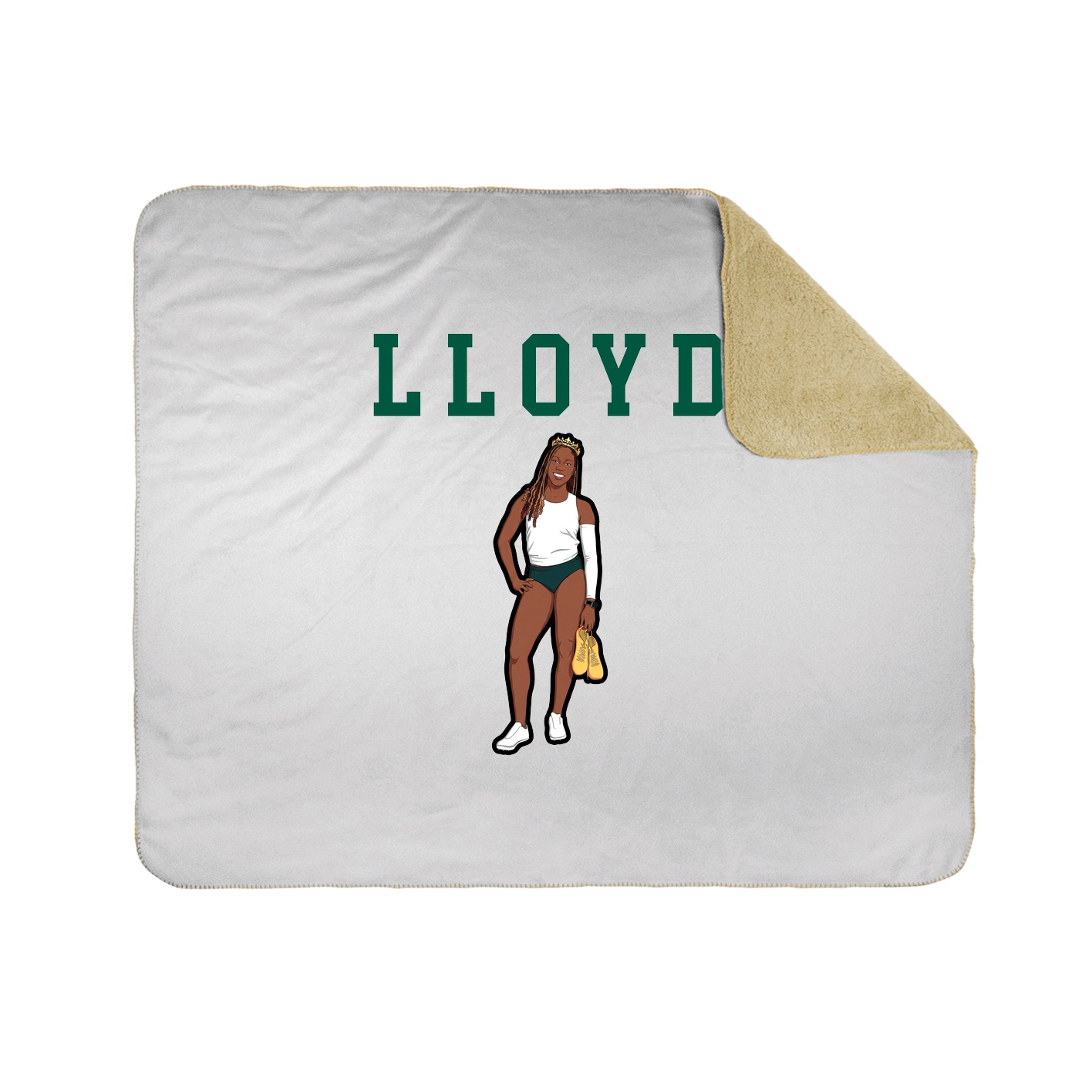 Throw Blanket — Shirsey in White