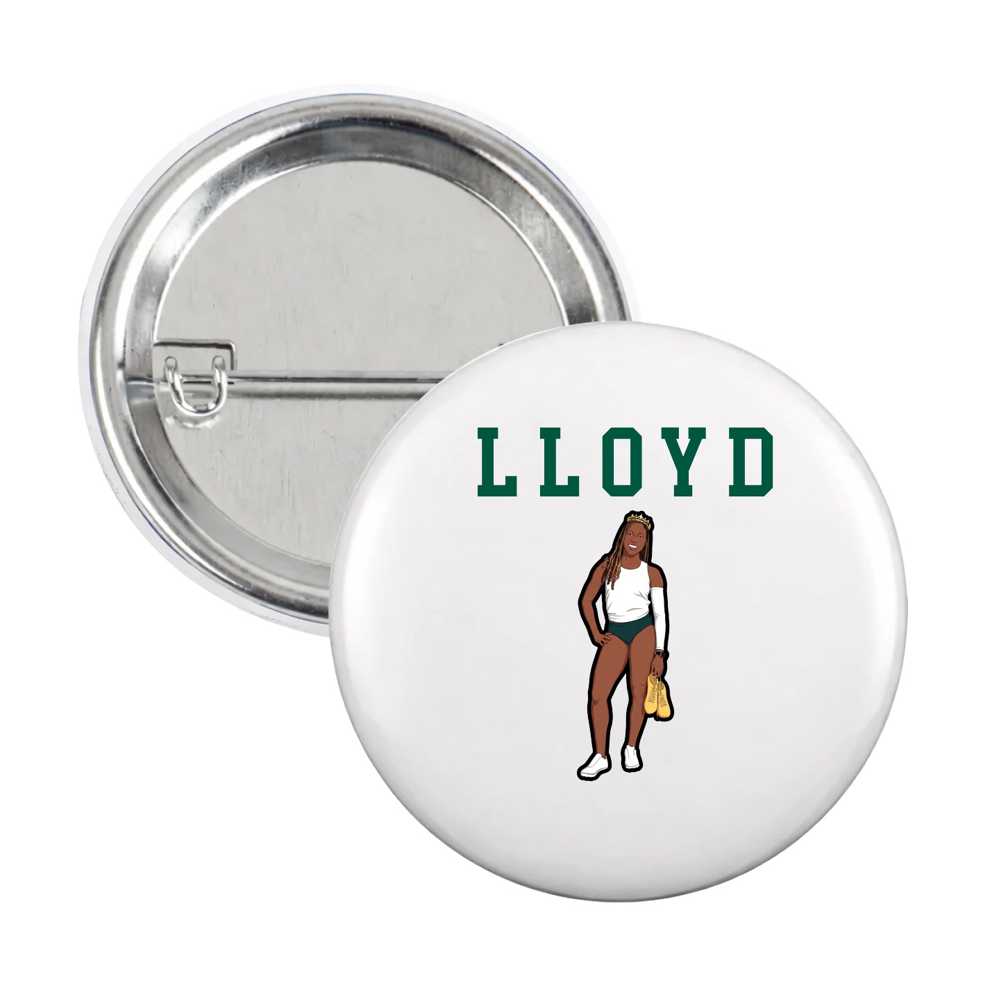 Game Day Button — Shirsey in White
